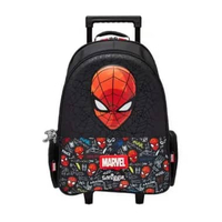 Koper Anak Ride On Tas Koper Anak Laki-laki Tas Trolley Troli Sekolah Backpack Spiderman