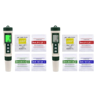10 In 1 Water Quality Tester PH/TDS/EC/SALT/TEMP/S.G/ORP/H2/Fertile/Resistivity Tester Pen For Aquarium Swimming Pool