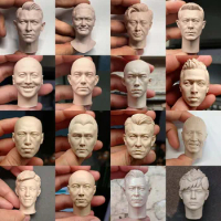 1/6 Scale Unpainted Asia Chinese Movie Star Lau Andy Chow Yun Fat Jackson Yee Jay Chou Head Sculpt Model Painting Exercise