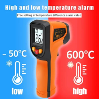 Digital Infrared Thermometer -50~600℃ Laser termometro Pyrometer Gun Non-Contact Laser Temperature Meter gauge Tools