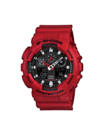 นาฬิกา G-Shock (55mm,ตัวเรือนสีแดง, สายสีแดง) รุ่น GA-100B-4ADR