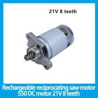 Rechargeable reciprocating saw motor 550 DC motor 21V 8 teeth handheld cutting lithium electric saw 