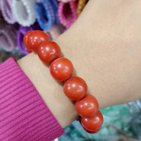 gelang giok wanita warna coklat cerah cantik