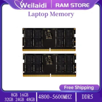 WEILAIDI RAM DDR5 4800MHz 5600MHz 16GB 8GB 32GB CL40 Original laptop memory 16G 32G 8G SODIMM 4800MHZ 5600MHZ