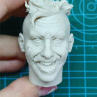 Unpainted 1/6 Scale Joker Head Sculpt Model For 12 inch Action Figure Dolls Painting Exercise No.218