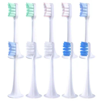 Replacement Brush Heads For XIAOMI MIJIA T300/500 Sonic Electric Toothbrush Cleaner Soft DuPont Bristle Vacuum Nozzles 10PCS