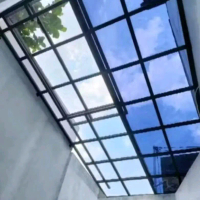 Kanopi Hollo+Atap Transparan Permeter Terpasang untuk Rumah dan Bangunan Mudah Dipasang Fleksibel un