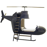 Creative Indoor Aircraft Bed High and Low Single Multi-Functional Quality Bed with Bookshelf