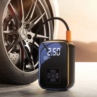 【QLZHS】無線智能數顯電動充氣機 車用打氣機 快速補氣 充氣泵 胎壓偵測器(汽車/機車/腳踏車/球類通用)