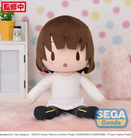內地直送 - SEGA路人女主的养成方法 加藤惠毛衣 坐立fufu毛绒玩偶 手办正版