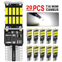 2/4/10/20 pcs CANBUS T10 W5W LED bulb for Car Interior Dome Trunk License Plate Side Wedge Lights 12