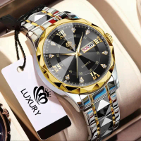 BEST DEAL!!! Jam Tangan Pria LUXURY JP-23 Anti Air Stainless Steel Kalender Kuarsa Luxury Watch - Gr