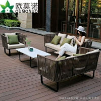 兩人沙發 藤編椅 籐沙發 藤製沙發 沙發藤椅 ﹍?戶外藤沙發別墅庭院露陽臺室外組合酒店陽光房休閑藤椅設計師家具