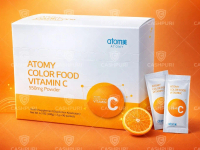 Atomy Color Food Vitamin C 550mg – Original Resmi Korea, Isi 90 sachets