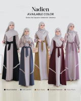 Nadien Dress By Salvina Hijab| Salvina Hijab | Dress Polos | Dress Set | Gamis Polos
