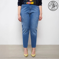 【SOLO 歐洲家居】LCW 女裝牛仔褲 女生牛仔褲 九分褲 休閒長褲 大尺碼 3XL-6XL