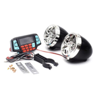 090E DC12V 30W Motorcycle Wireless Bluetooth-compatible Speaker With LCD Display