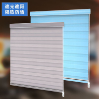 陽臺防雨拉簾窗簾卷全遮拉式2021年新款辦公室房間臥室浴室防走光