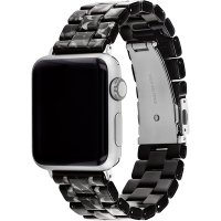 COACH Apple Watch 錶帶 38/41/42mm 適用 錶帶 送禮推薦- 黑色C字玳瑁紋(不含手錶)
