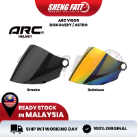 ARC VISOR DISCOVERY / ASTRO Visor with Rubber Helmet Topi Keledar Keselamatan Helmet Open Face Origi