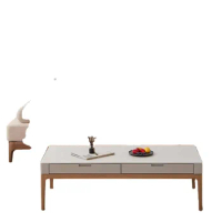 Easy Assemble solid wood Coffee tea Table Modern Multifunction Top Home Luxury Living room low Table
