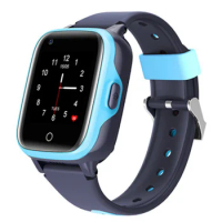 4G Kids Smart Watch GPS Tracker Children Clock Waterproof Video Call Remote Listening Positioning Kids Watches -Blue