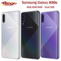 Samsung Galaxy A50s Dual SIM Original Unlocked 4G Mobile Phone Octa Core 6.4" Triple 48MP&amp;8MP&amp;5MP Fingerprint WIFI