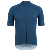 NEW Blue Pro Team Cycling Jersey Moving Bike Clothing Bicycle Wear Short Sleeve Top Shirt Laser Cut Cuffs