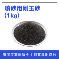 【HOME+】除銹砂 金剛砂 研磨粉 拋光粉 研磨石 噴沙槍 金剛沙 B-SPG1000FS(黑剛玉 石頭拋光 噴砂用砂材)