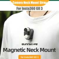 Magnetic Camera Neck Mount for Insta360 GO 3 Action Camera Adjustable Anti-lost Lanyard Thumb Accessories For Insta360 GO 3