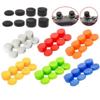 8pcs Silicone 3D Analog Thumb Stick Grip Cap Joystick Cover for PS5/PS4/PS3/PS2/Xbox 360/Xbox One Game Accessories