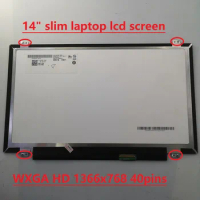 14.0" HD 1366x768 40pins Matrix For Asus x450v a450c k450c x401a y481c/L N140BGE-L43 L41 slim laptop lcd screen