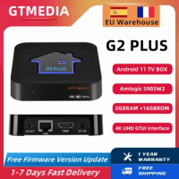 GTMEDIA G2 PLUS Smart TV Box Android 11 Amlogic S905W2 2GBRAM+16GBROM 4K Utrla HD 3D Video Media Player Set Top Box Support M3U