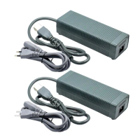 EU/US Plug Power Supply AC Adapter Home Wall Charger For Xbox 360 Fat Console Charging Cable Cord