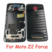 AAAA Quality For Motorola Moto Z2 Force Back Cover Battery With Side Button Housing Replacement