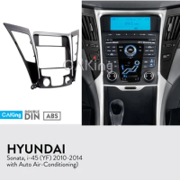 Car Fascia Radio Panel for HYUNDAI Sonata, i-45 (YF) (Auto Aircon) Dash Fitting Kit Facia Plate Adapter Cover Bezel Console
