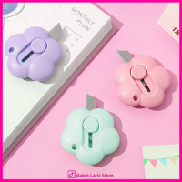 MLS - Cutter Mini Portable Bentuk Bunga Pemotong Kertas Warna Pastel