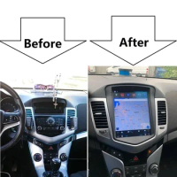 car radio Android 13.0 Multimedia Player Navigation Vertical screen For Chevrolet Cruze 2006-2012 2013 2014 GPS Wifi DSP RDS
