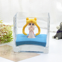新品 魚缸造景卡通人物擺件水族箱裝飾品卡通美少女家居裝飾配件1入