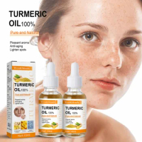 2PCS Turmeric Facial Serum Oil Face Oil Moisturizing Hydrating Brighten Whiten Anti-aging Removal Pigment Melanin Skin Care