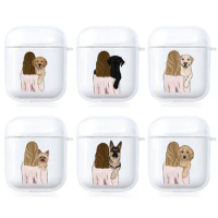 Fashion Dog Yorkshire German Shepherd Airpod Cases 3 for 2 1 Pro Pods Gen Air Pods Pro Cover Love Pet Earphone Cartoon Box Coque