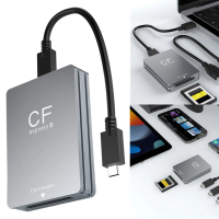 CFexpress Type B Card Reader with USB C To USB C/A Cable CFexpress Reader Support Android/Windows/ O