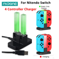 New For Switch 4 Controller Charger LED Indicator Charging Dock Station for Nitendo Switch Nintendoswitch NS Joy-con Accessories