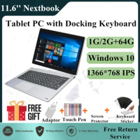 11.6''Tablet PC 2IN1 With Docking Keyboard 2GB DDR+64GB Windows 10 WIFI G12 Touching Screen1366*768 IPS Dual Camera