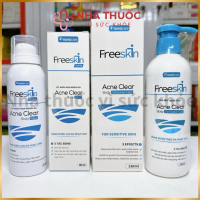 [Kèm Quà Tặng] Xịt mụn lưng và Gel tắm Freeskin Forte giúp sạch mụn, mờ thâm, sáng da 【Không hiệu qu