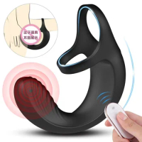 Male prostate massage vibrator anal plug wear silicone stimulate massager delay ring waterproof toy for man