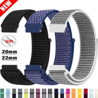 Nylon Loop For Samsung Galaxy Watch 6 5 Pro/4/classic/gear s3 frontier/active Sport Bracelet Huawei watch gt 2 3 22mm 20mm Strap
