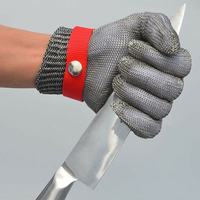 鋼絲手套防割手套防切割刀割驗廠金屬不銹鋼鐵手套 單只包裝