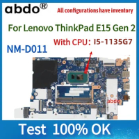 E15 E14 NM-D011,For Lenovo ThinkPad E14 Gen 2 E15 Gen 2 Laptop Motherboard.with i5-1135g7 and DDR4, 100% Fully Tested