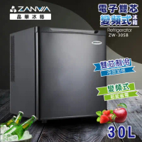 【ZANWA晶華】30L 電子雙核芯變頻式冰箱/冷藏箱/小冰箱/紅酒櫃(ZW-30SB)